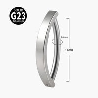 G23 Titanium Navel Stud Glossy Plating 14g Navel Buckle