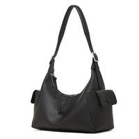 Womens Large-Capacity Casual Leather Shoulder And Crossbody Bag