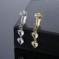New Punch Free Zircon Pendant Bellybutton Stud