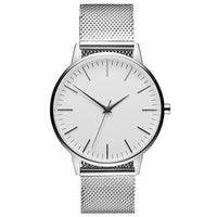 Casual Ultra-thin Fashion Quartz Watch With A Metal Mesh Band