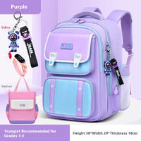 Schoolbag Boy Elementary School Students Three Four To Six Grade