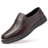 First Layer Cowhide Men's Business Casual Non-slip Soft Leather Soft Sole Shoes