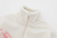 Butterfly Print Lamb Wool Sweatshirt Men
