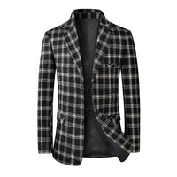Men's Suit Jacket Single-row Two-button Casual Slim-fitting Suit Top