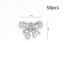Bow Zircon Nail Ornament Zircon