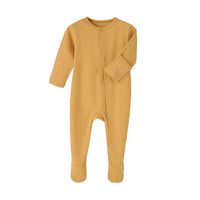 Baby Jumpsuit Rib Long Sleeve Romper