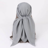 Women's Cotton And Linen Solid Color Retro Artistic Scarf
