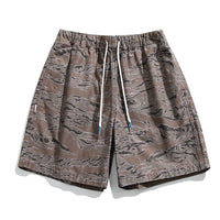 Men's Loose Washed-out Cotton Shorts