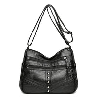 Ladies New High-grade Soft Leather Messenger Bag Vintage Leather