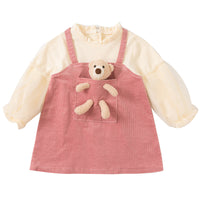 Bear Dress Spring New Children Korean Fashion
