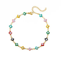 Devil's Eye Anklet Personality Combination Color Eyes Irregular Pearl