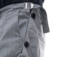 Denim Stitching Design Sense Fake Two Pieces Suit