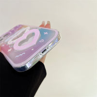 Gradual Love Wrist Strap Silicone Phone Case