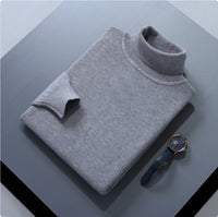 High Lapel Sweater Solid Color Casual