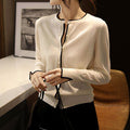 High-grade Classic Style Round Neck Sweater Outer
