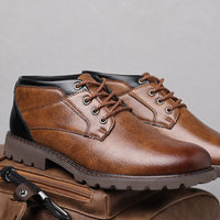 HPIOPL4999 Martin Boots Men's Boots Plus Size Lace Up Low Top