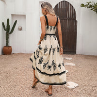Womens Resort-style Printed Slip Dress
