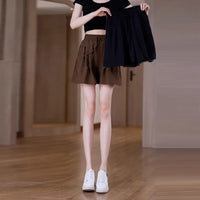 Casual Shorts Women's High Waist Summer Thin Plus Size