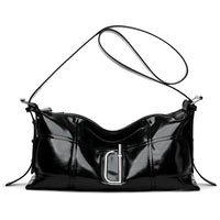 New Pillow Bag Oil Wax Leather Crack Soft Tote Crossbody