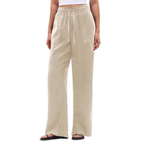 Women's Cotton-Linen Casual Wide-Leg Pants