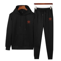 Two-piece Fashion All-match Spring And Autumn Long-sleeved Printed Sweater Suit