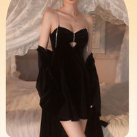 Halter Nightdress Nightgown Two-piece Home Clothes