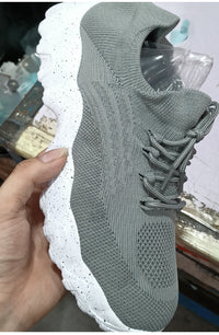 Women's Simple And Breathable Fly Woven Socks And Shoes