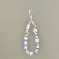 Pendant Short Beaded Chain Phone Case Lanyard
