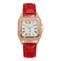 Square Watch Rhinestone Women's Suit