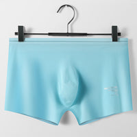 Nude Men's Ice Silk Underwear With Low Waist And Quick Drying