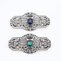 Vintage Silver Diamond Brooch Silver Bright Diamond Classical Jewelry