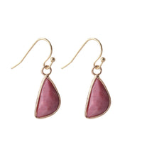 European And American Natural Stone Earrings Cut Semicircle Obtuse Angle