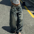 Versatile Design Casual Wide-leg Draggle-tail Trousers