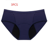 Thin And Large Size Four-layer Physiological Pants Lace Mid-waist