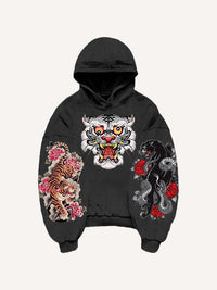 Fashion Casual Printed Polyester Sweater