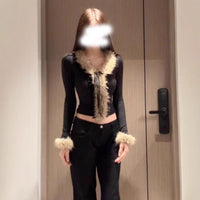 Womens French-style Soft And Alluring Figure-hugging Base Top