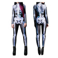 Halloween Skull Funny Slim Fit Bodysuit