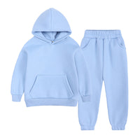 European And American Fleece Sweater Suit Middle And Big Children
