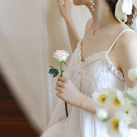 Women's Loose Lace Suspender Nightdress