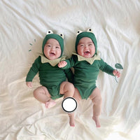 Baby Frog Triangle Bag Fart Romper Two-piece Suit