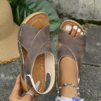 Roman Sandals Platform Platform With Skirt Casual Open Toe All-matching Beach
