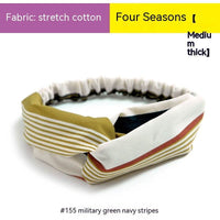 Bohemian Style Elastic Cross Chiffon Headband For Women