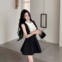 French Chic Lace Camisole Dress Womens Waist-Cinching Sleeveless