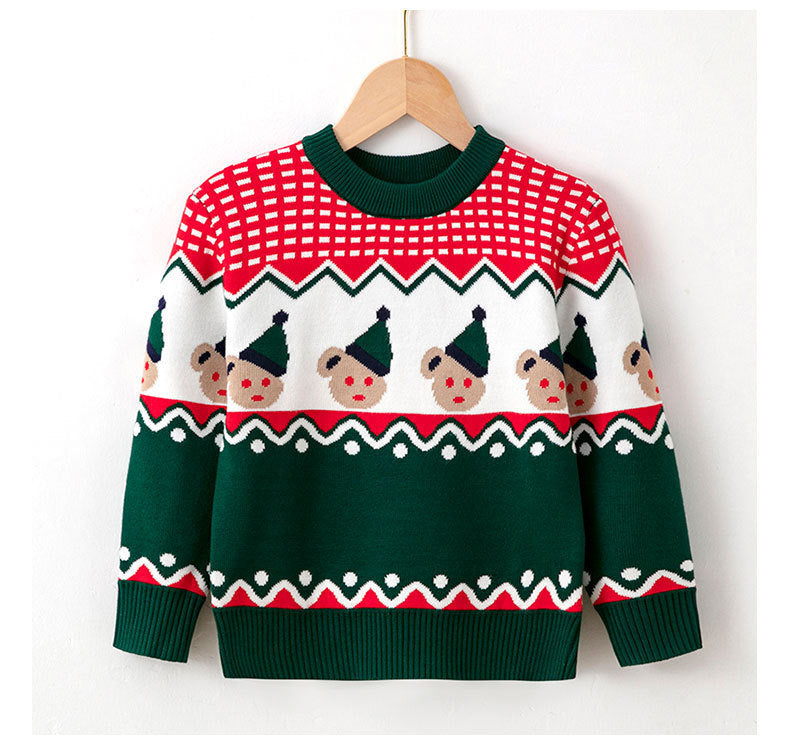 Viscose, Cotton Christmas Sweaters For Children