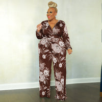 Women's Casual Fashion Printed Jumpsuit