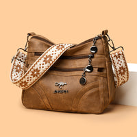 Fashion Women Shoulder Bag Large Capacity Soft Leather Textured Tote