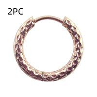 Stainless Steel Earrings High-grade Round Ear Clip