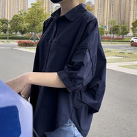 Fashion Personality Half Sleeve Women's Casual Shirt Top