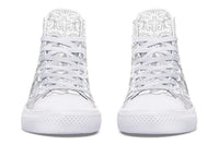 Printed Couple High-top Canvas Shoes