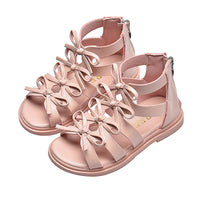Children's Hollow Princess Shoes Little Girl Fashion Soft Bottom Toe Roman Sandals